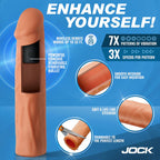 Jock Vibrating Penis Extension with Remote - Medium by Curve Toys from LoveMart Co.