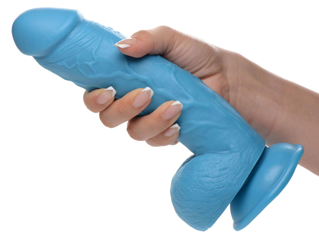 Pop Pecker 8.25 Inch Dildo With Balls by XR Brands from LoveMart Co.
