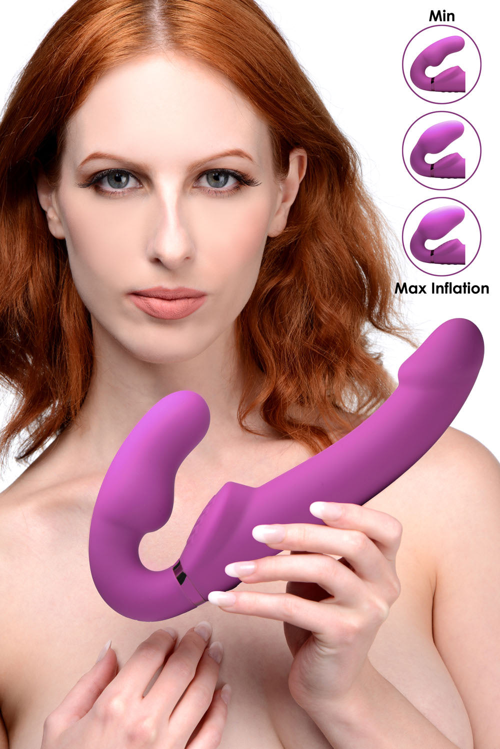 World's 1st Remote Control Inflatable Ergo-Fit Strapless Strap-On by XR Brands from LoveMart Co.