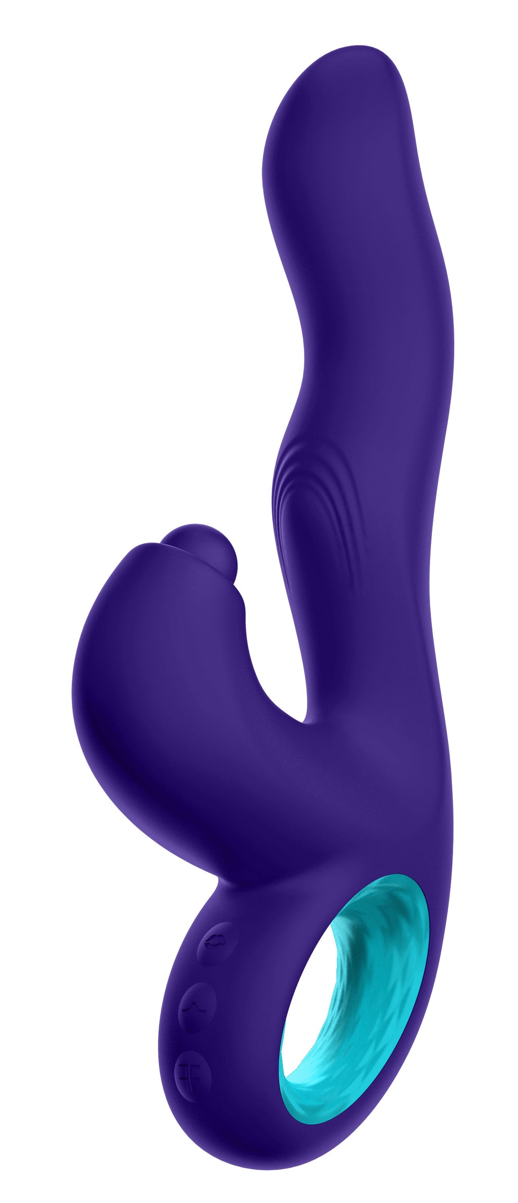 Klio Triple Action Thumping Rabbit Vibrator - Dark by Femme Funn from LoveMart Co.