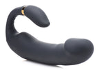 10x Pleasure Pose Come Hither Silicone Vibe With Poseable Clit Stim by XR Brands from LoveMart Co.