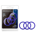 Performance - Vs1 Pure Premium Silicone Cockrings - Medium - Indigo by Blush from LoveMart Co.