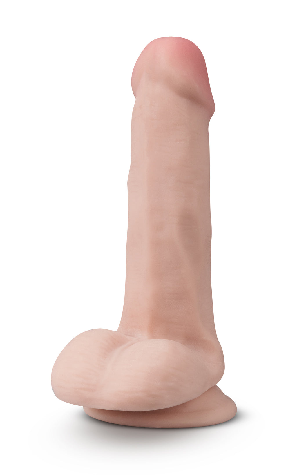 Dr. Skin Plus - 6 Inch Posable Dildo With Balls - Vanilla by Blush from LoveMart Co.