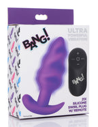 21x Silicone Swirl Plug With Remote by XR Brands from LoveMart Co.