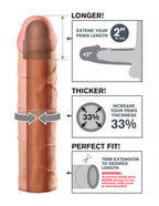Fantasy X-Tension Perfect 2-Inch Extension by Pipedream from LoveMart Co.