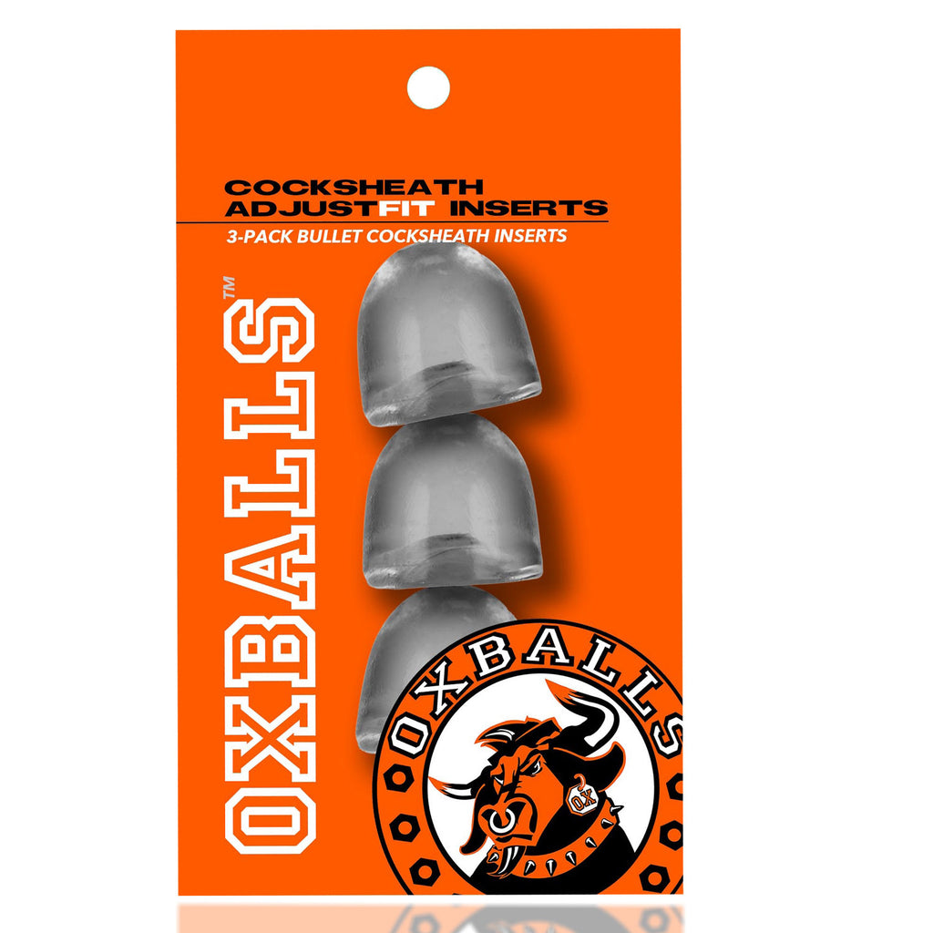 Cocksheath Adjustfit 3 Pack Bullet Inserts by Oxballs from LoveMart Co.