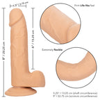Size Queen 6 inch/15.25 Cm - Ivory by CalExotics from LoveMart Co.