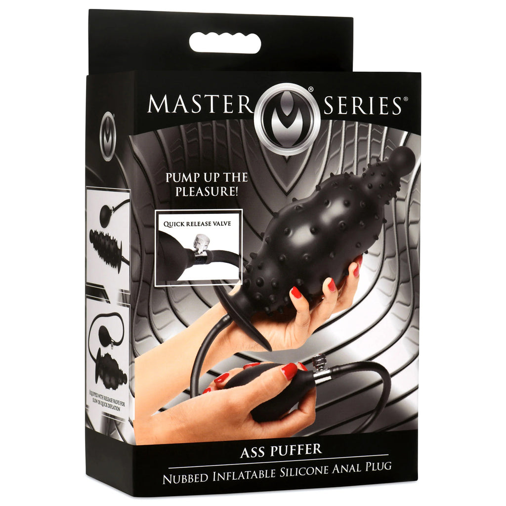 Ass Puffer Nubbed Inflatable Silicone Anal Plug by XR Brands from LoveMart Co.
