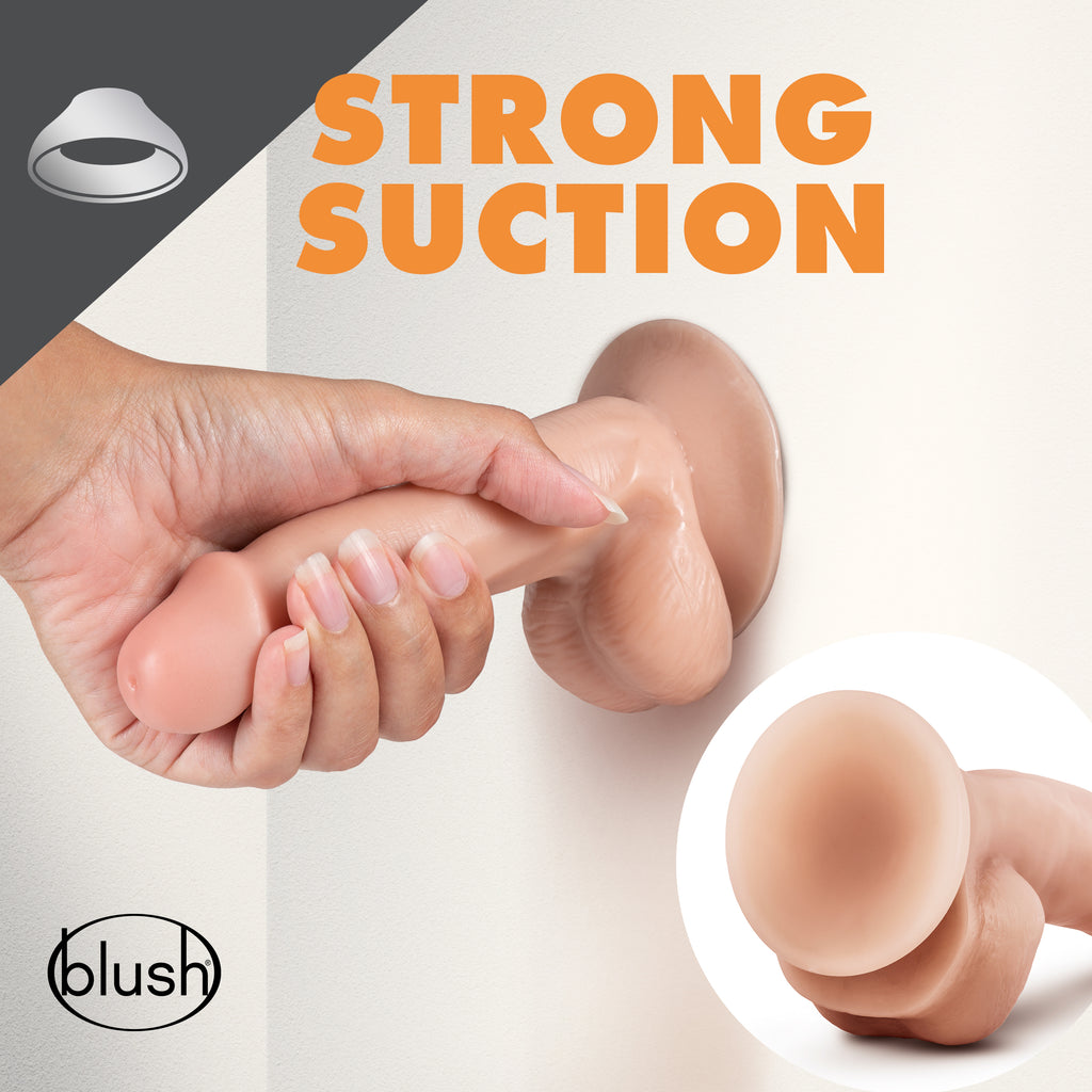 Dr. Skin - Dr. Spin - 6 Inch Gyrating Realistic Dildo - Vanilla by Blush from LoveMart Co.