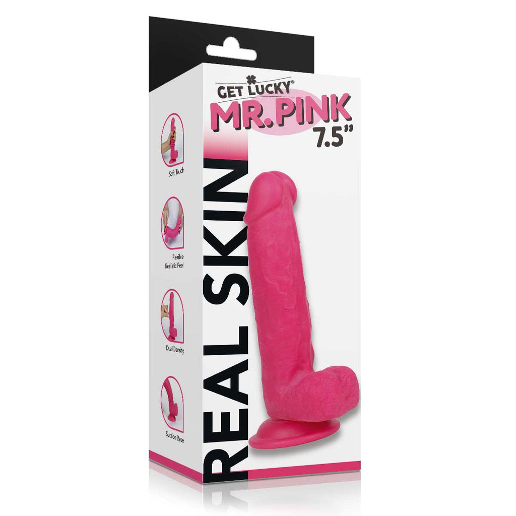 Real Skin Mr. 7.5" Dual Layer Dildo by Viben from LoveMart Co.