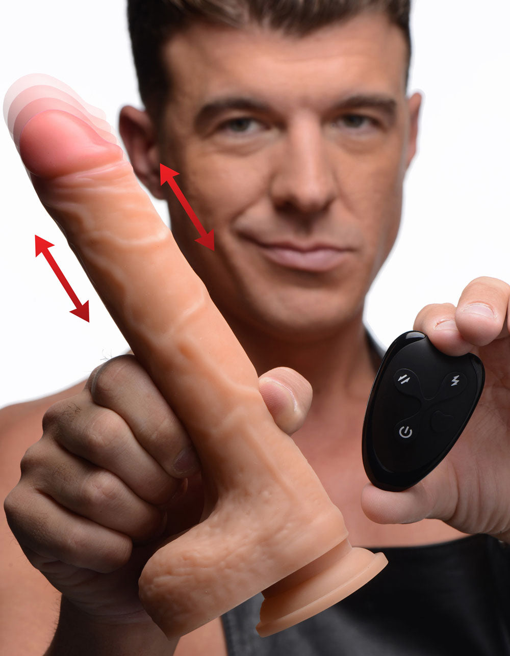 7x Thrusting Dildo With Remote Control by XR Brands from LoveMart Co.