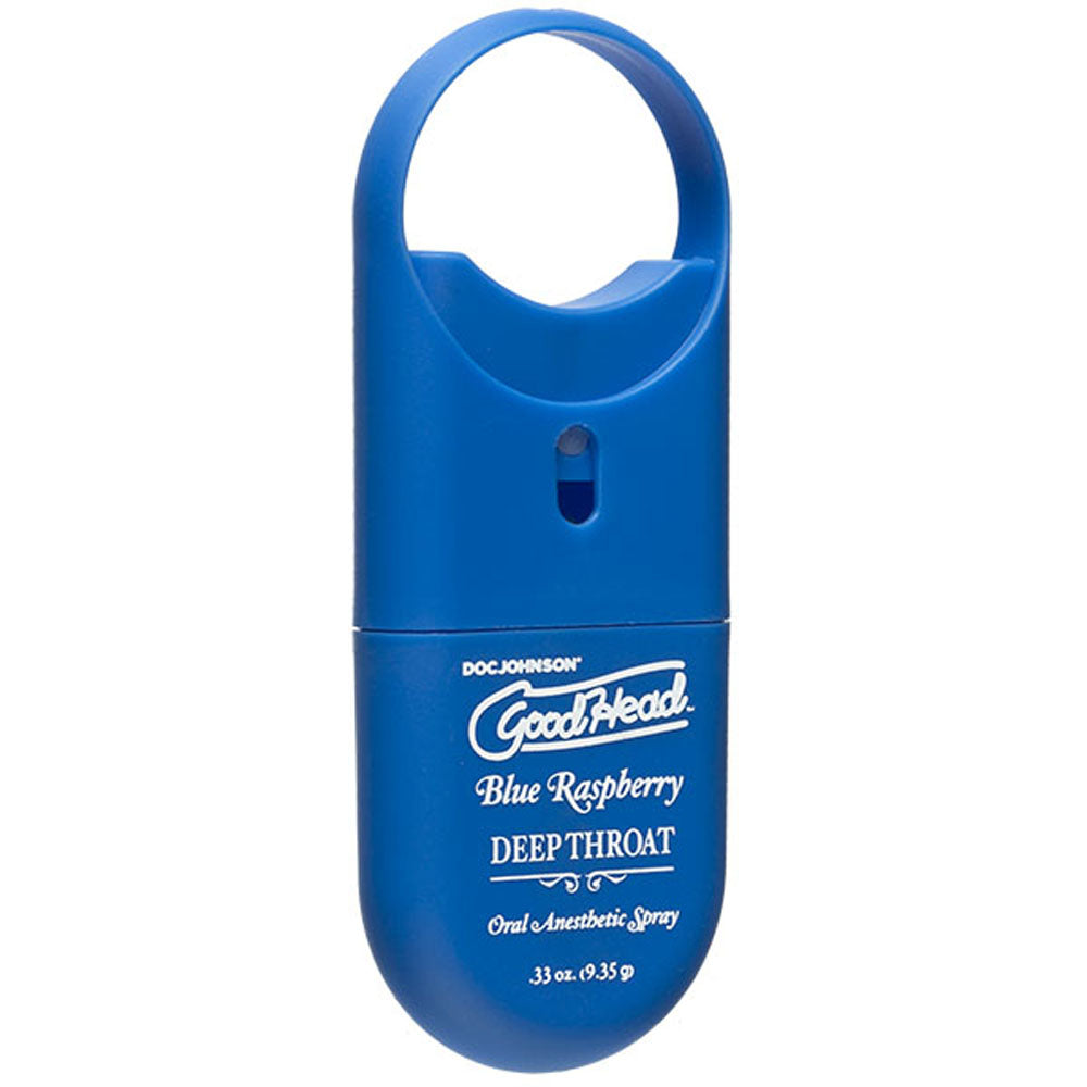 Goodhead - Deep Throat Spray to-Go - Raspberry - .33 Oz. by Doc Johnson from LoveMart Co.