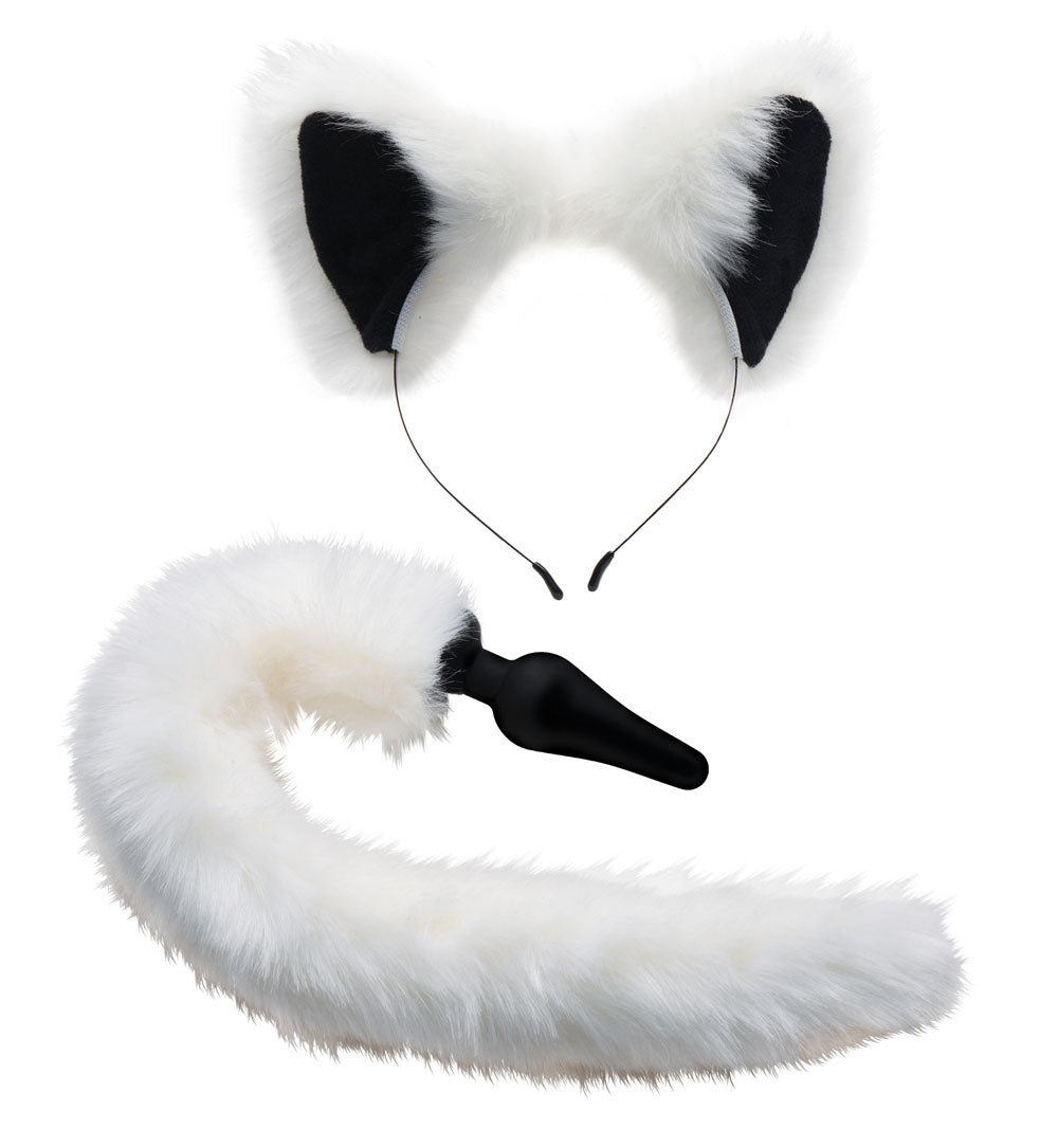 Fox Tail Anal Plug and Ears Set by XR Brands from LoveMart Co.