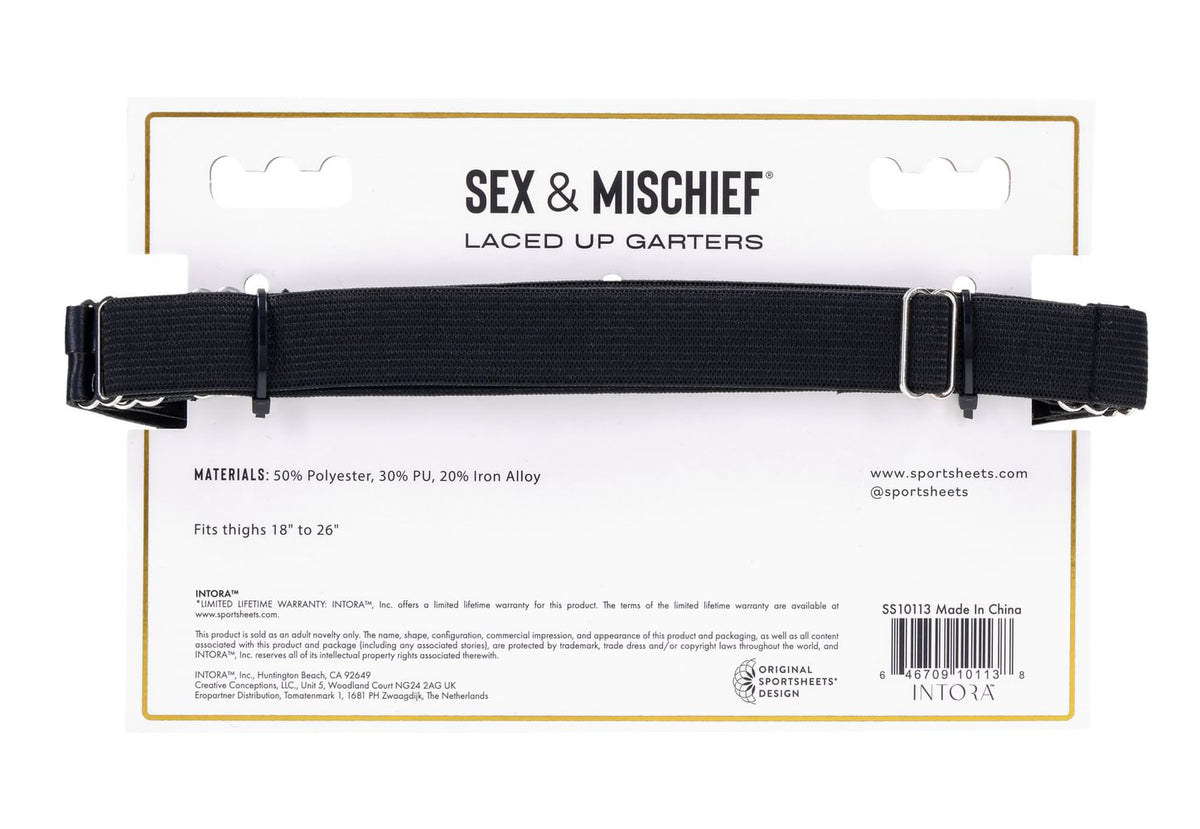 Laced Up Garters by Sportsheets from LoveMart Co.
