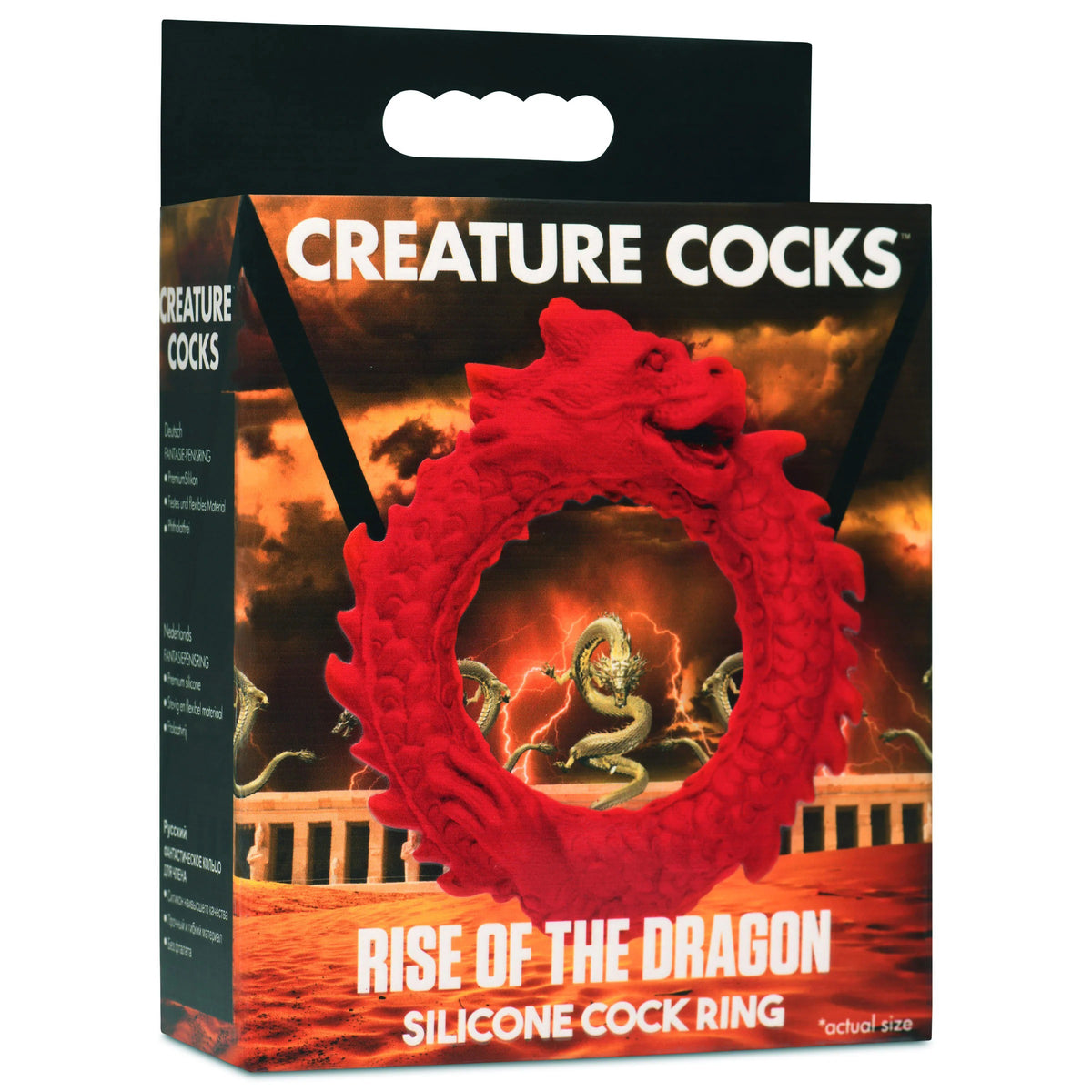 Rise of the Dragon Silicone Cock Ring by XR Brands from LoveMart Co.