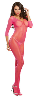 Bodystocking - One Size - Neon by Dreamgirl from LoveMart Co.