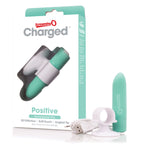 Charged Positive Rechargeable Vibe - Kiwi Mint by Screaming O from LoveMart Co.