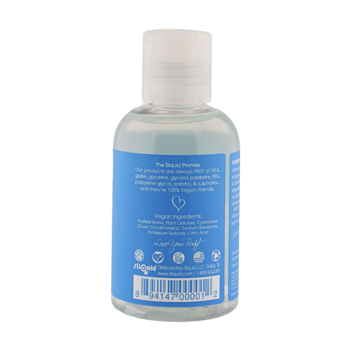Naturals H20 - 4.2 Fl. Oz. (124 ml) by Sliquid from LoveMart Co.