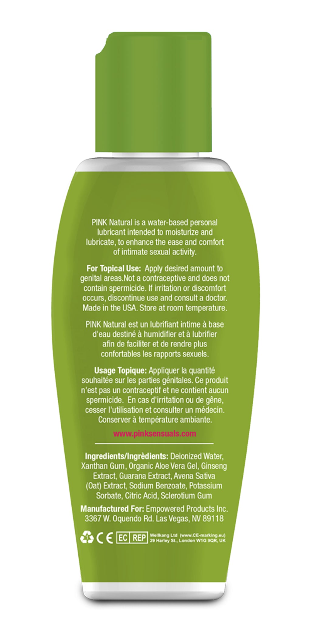 Natural - 2.8 Oz. / 80 ml by Gun Oil Pink Lubricant from LoveMart Co.