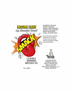 Smack Lickable Massage Oil, 3ml Pouch Display 36pc - Passion Fruit by Little Genie from LoveMart Co.
