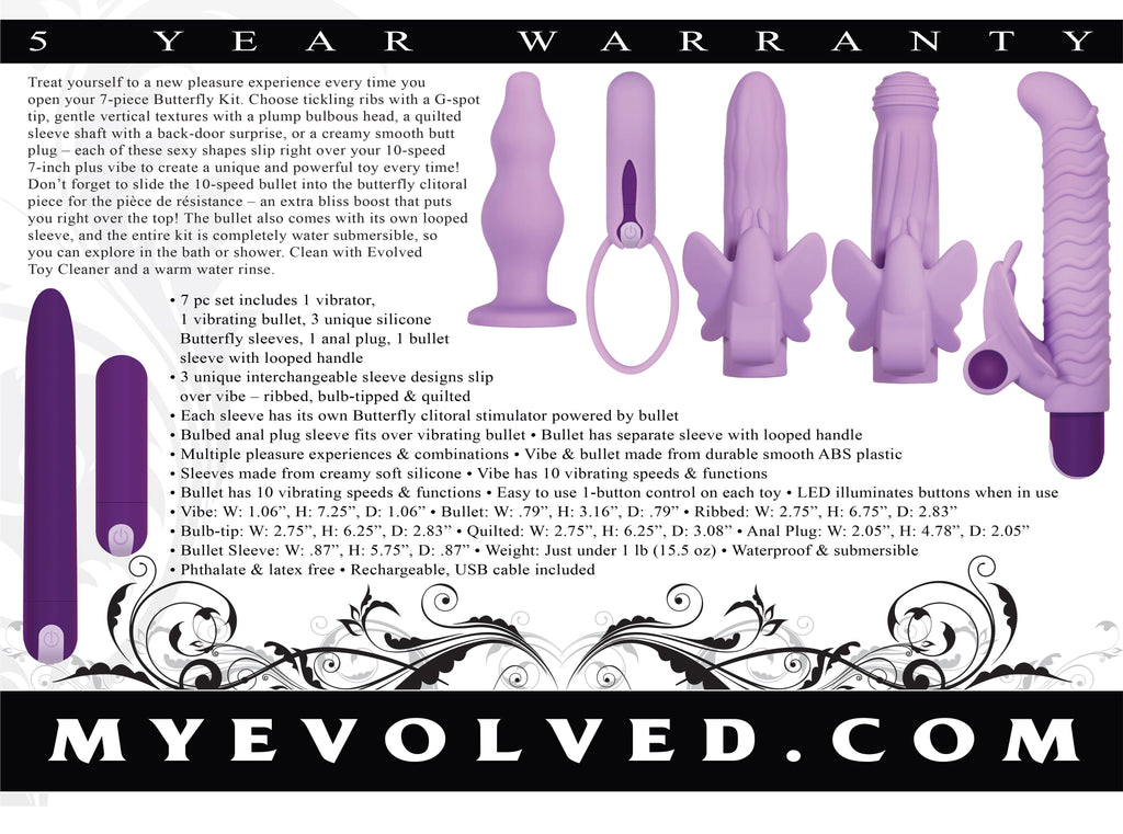 Desires - 7 Piece Silicone Set by Evolved Novelties from LoveMart Co.