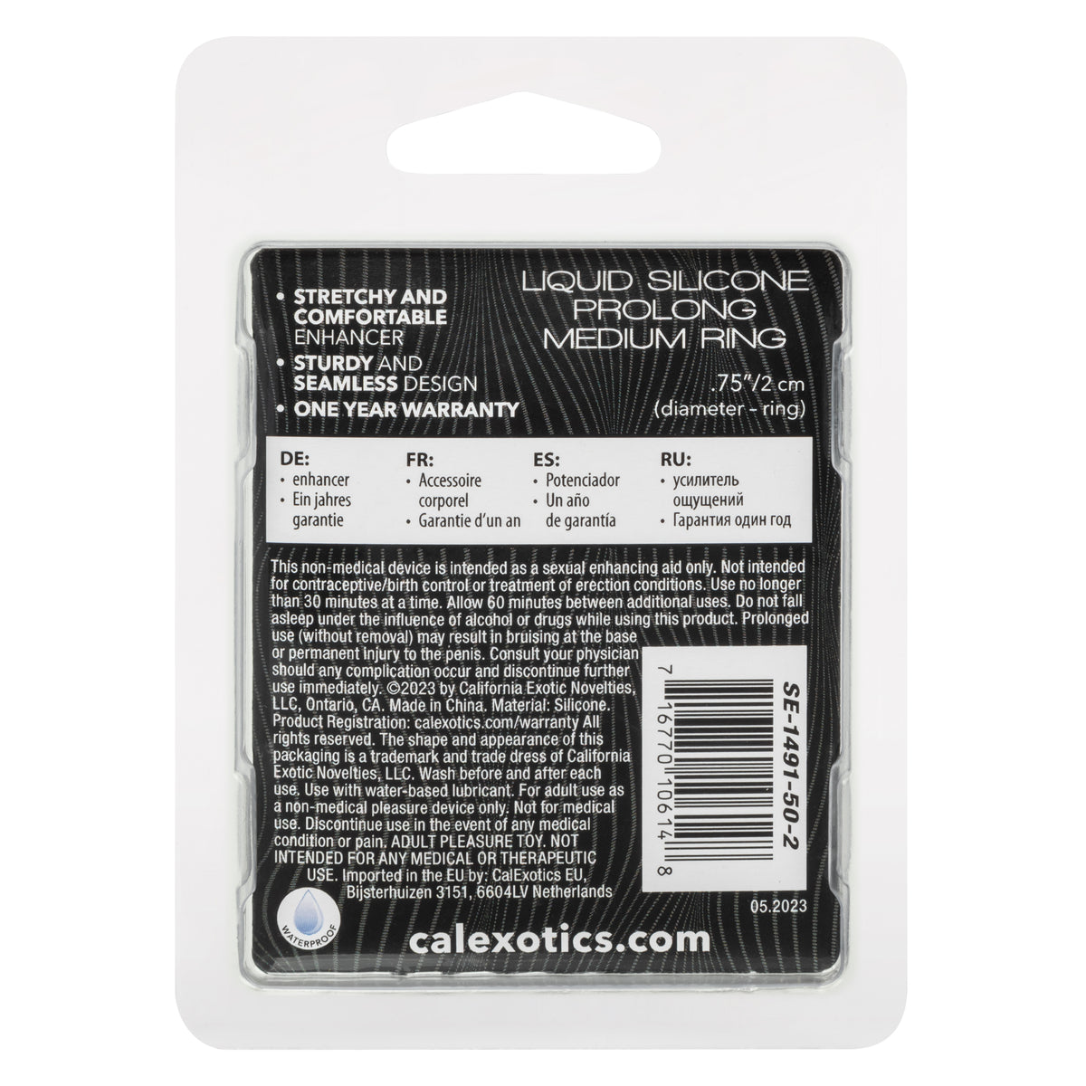 Alpha Liquid Silicone Prolong Medium Ring by CalExotics from LoveMart Co.