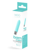 Bam Mini Rechargeable Bullet Vibe - Turquoise by VeDO from LoveMart Co.