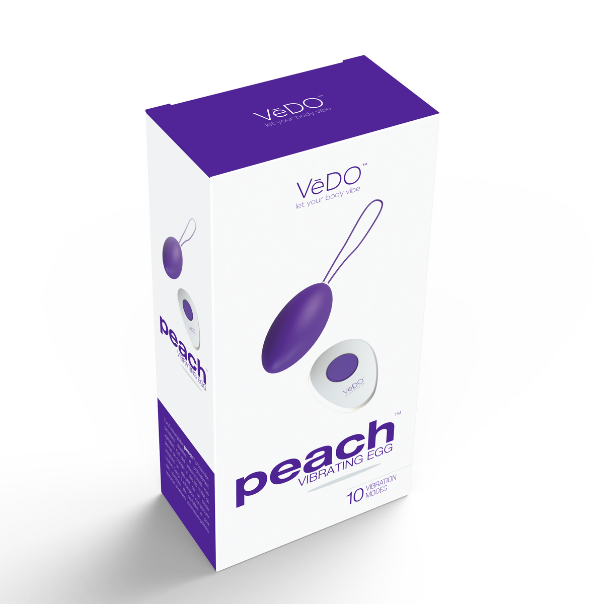 Peach Vibrating Egg - Into You Indigo by VeDO from LoveMart Co.