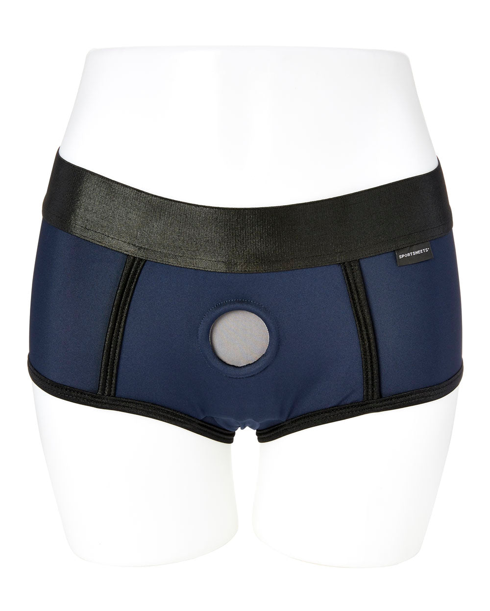 Em. Ex. Active Harness Fit - Navy/graphite - Large by Sportsheets from LoveMart Co.