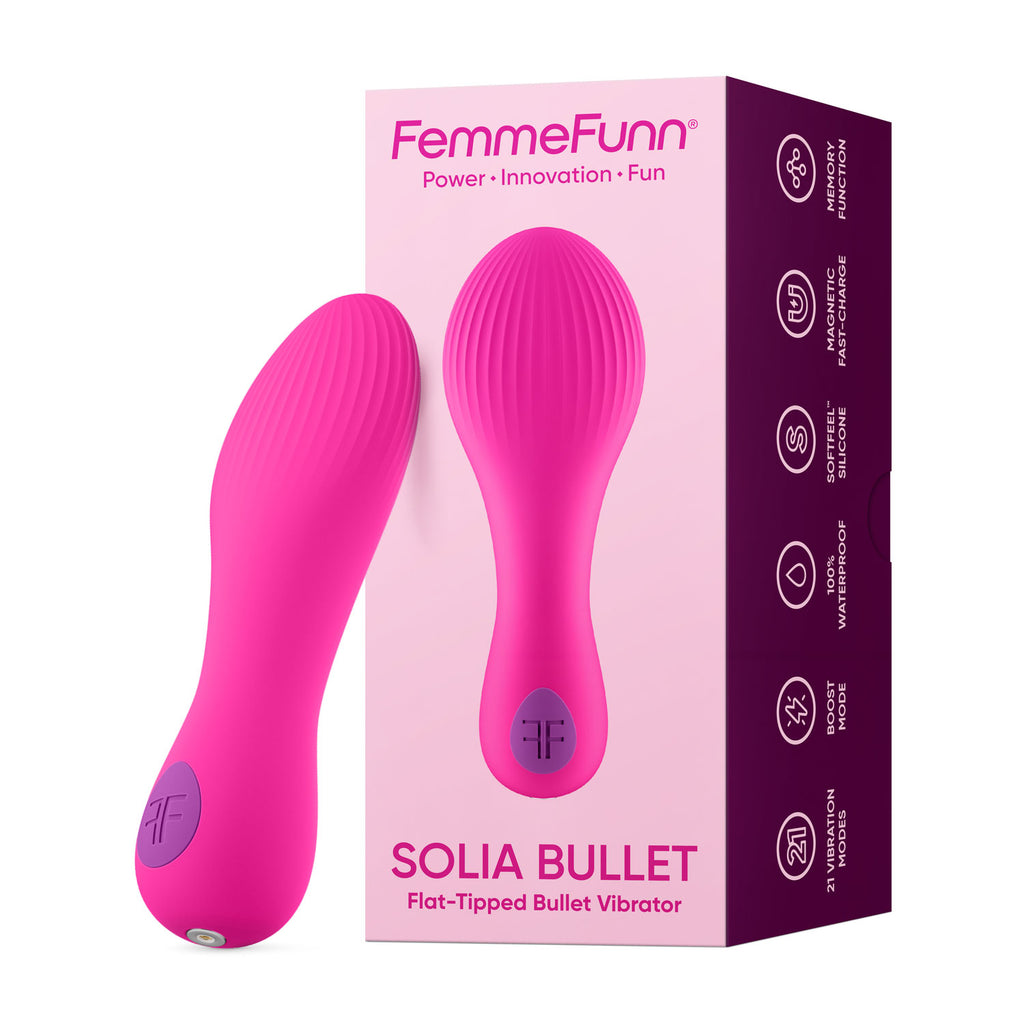Solia Bullet Flat Tipped Vibrator by Femme Funn from LoveMart Co.
