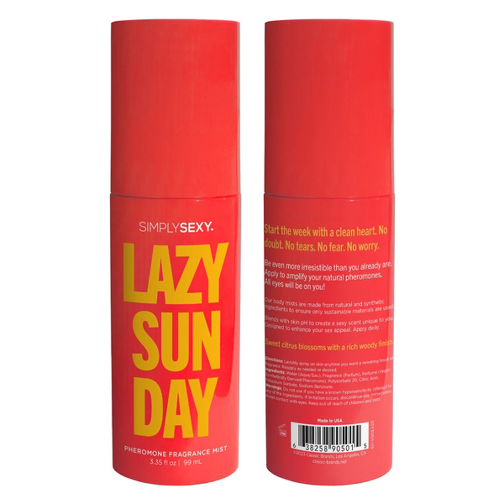 Lazy Sunday - Pheromone Fragrance Mists 3.35 Oz by Classic Brands from LoveMart Co.