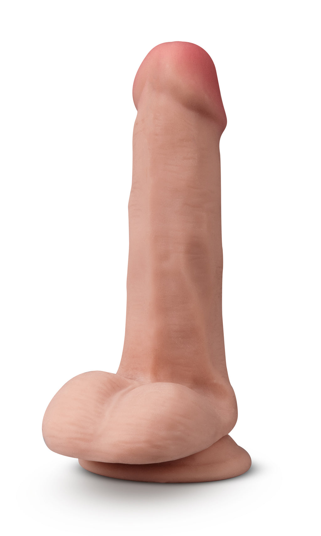 Dr. Skin Plus - 6 Inch Posable Dildo With Balls - Mocha by Blush from LoveMart Co.
