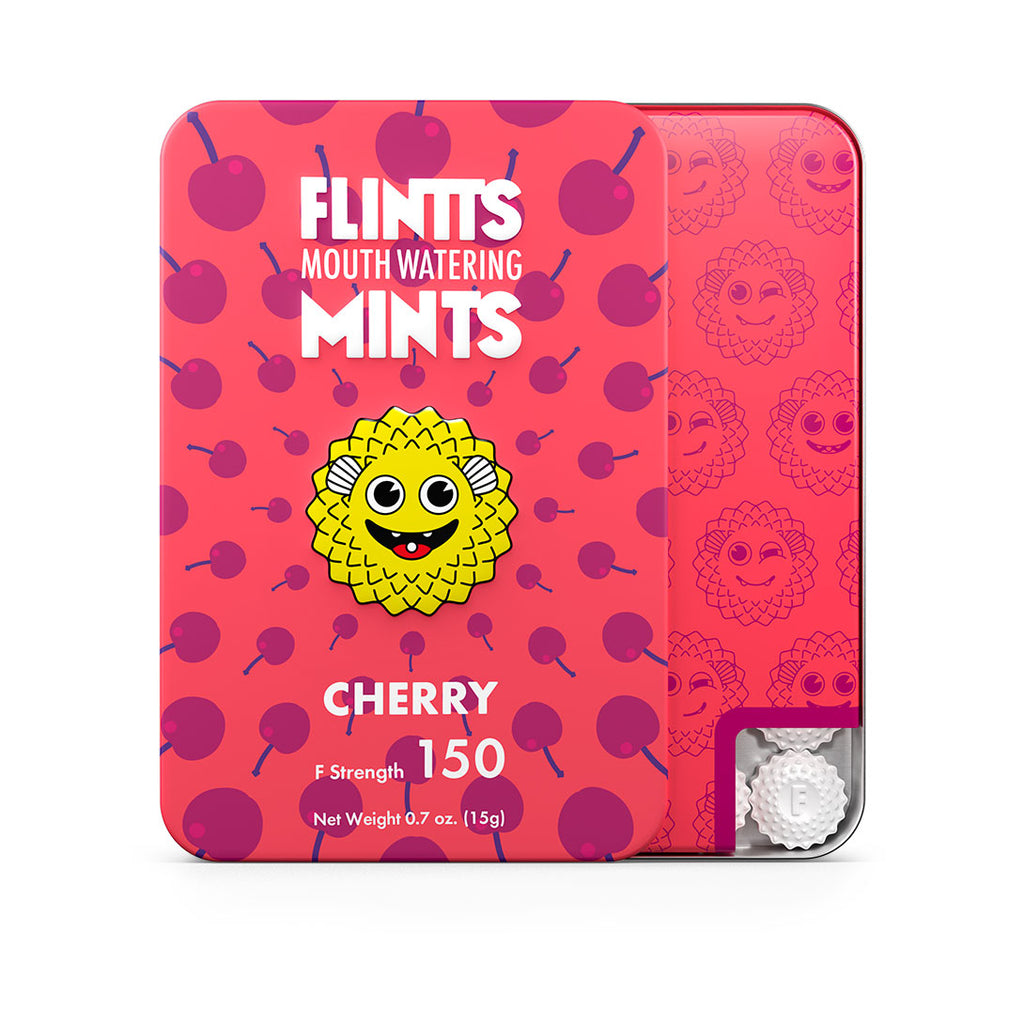 Flintts Mouth Watering Mints Cherry - F-Strength 150 by Flintts Mints from LoveMart Co.