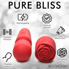 Pleasure Rose 10x Silicone Wand With Rose Attachment by XR Brands from LoveMart Co.