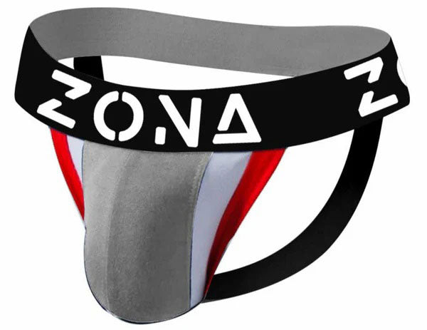 Grey Apex Jockstrap - Large by Zona Mens Underwear from LoveMart Co.