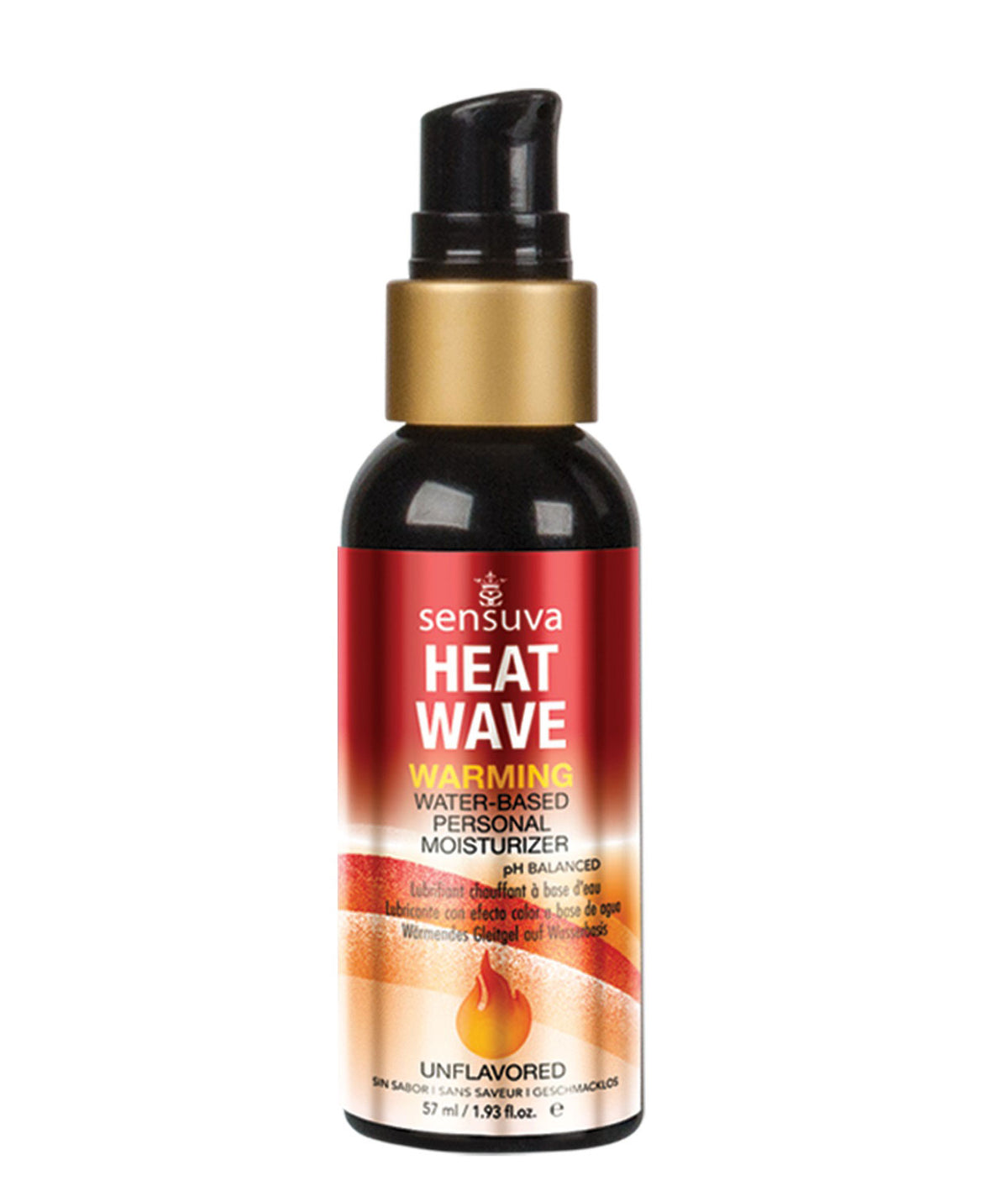 Heat Wave Natural Water-Based Warming Lubricant 2oz by Sensuva from LoveMart Co.