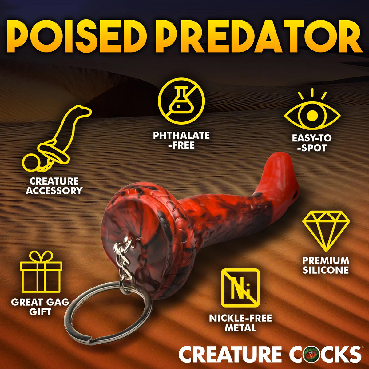 King Cobra Keychain by XR Brands from LoveMart Co.