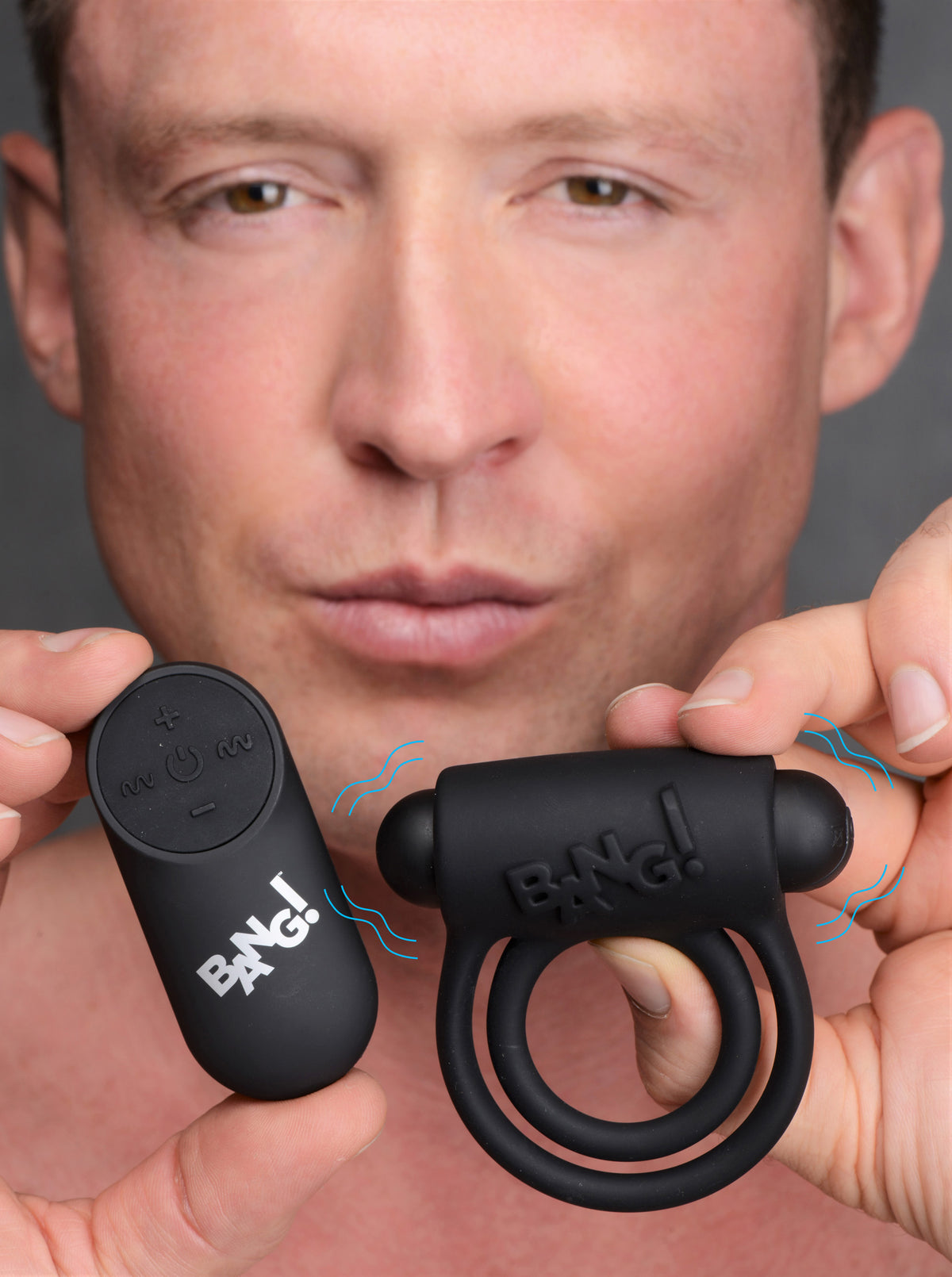 Bang - Silicone Cock Ring and Bullet With Remote Control by XR Brands from LoveMart Co.