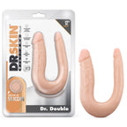 Dr. Skin Silicone - Dr. Double - 12 Inch Double Dong - Vanilla by Blush from LoveMart Co.