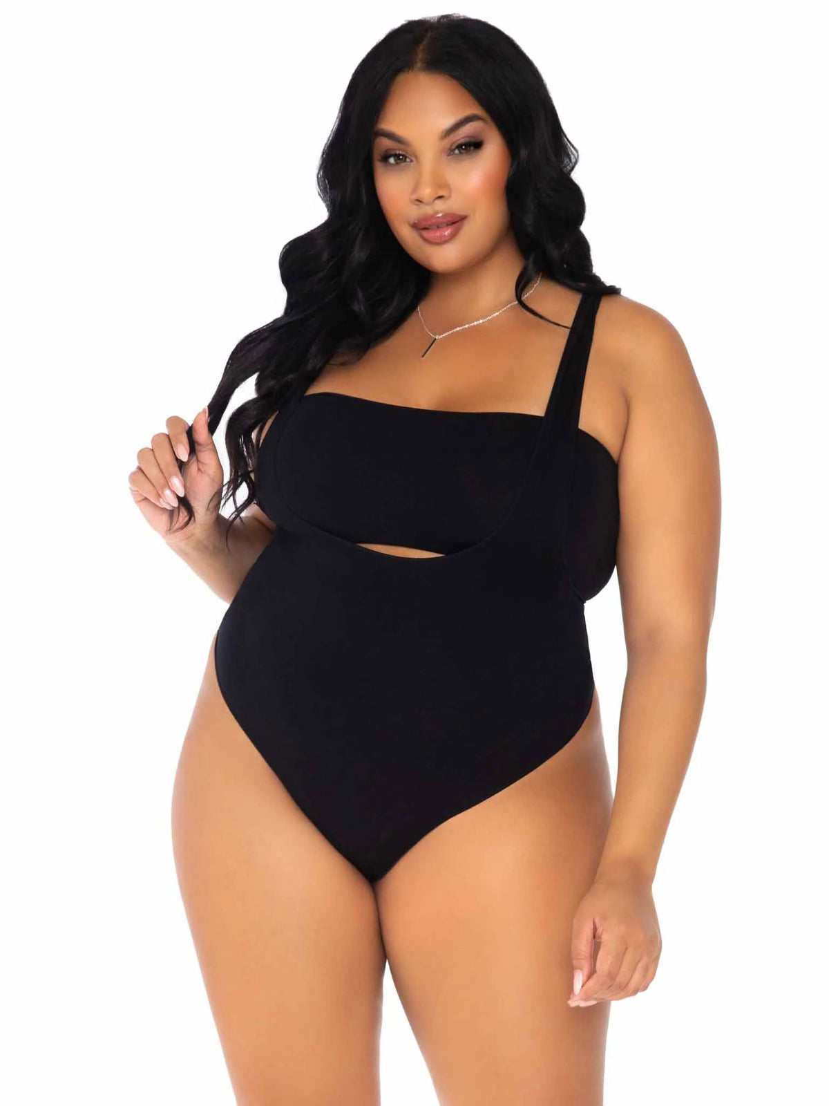 2 Pc Bandeau and Suspender Bodysuit - 1x/2x by Leg Avenue from LoveMart Co.