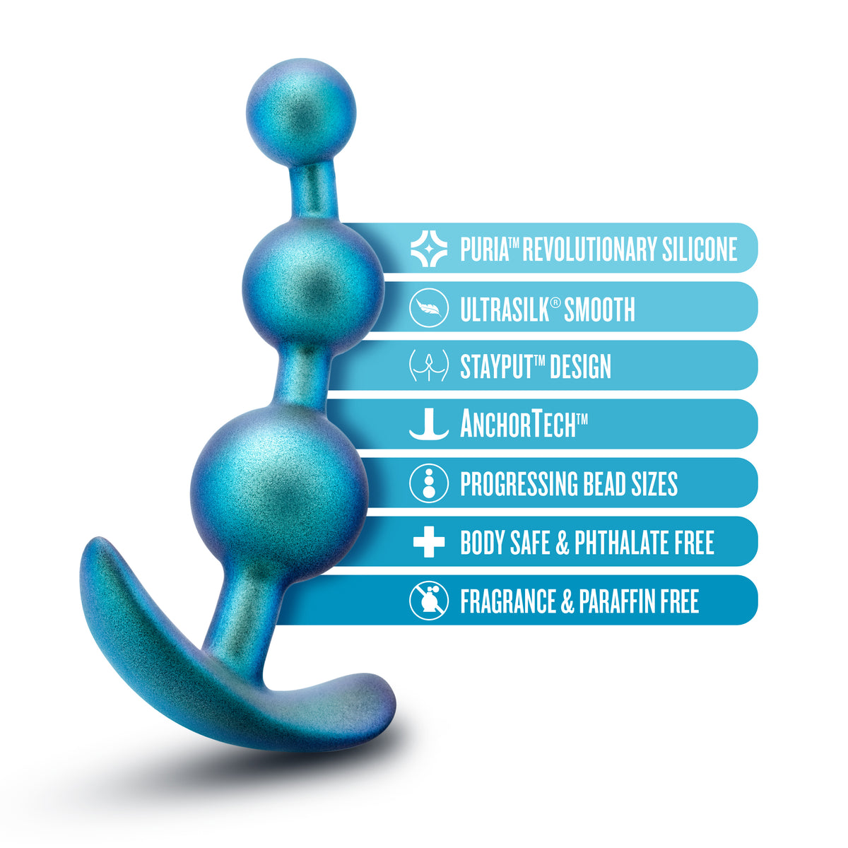 Anal Adventures Matrix - Gamma Plug - Neptune by Blush from LoveMart Co.