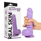 Real Skin Mr. Lavender 7.5" Dual Layer Dildo by Viben from LoveMart Co.