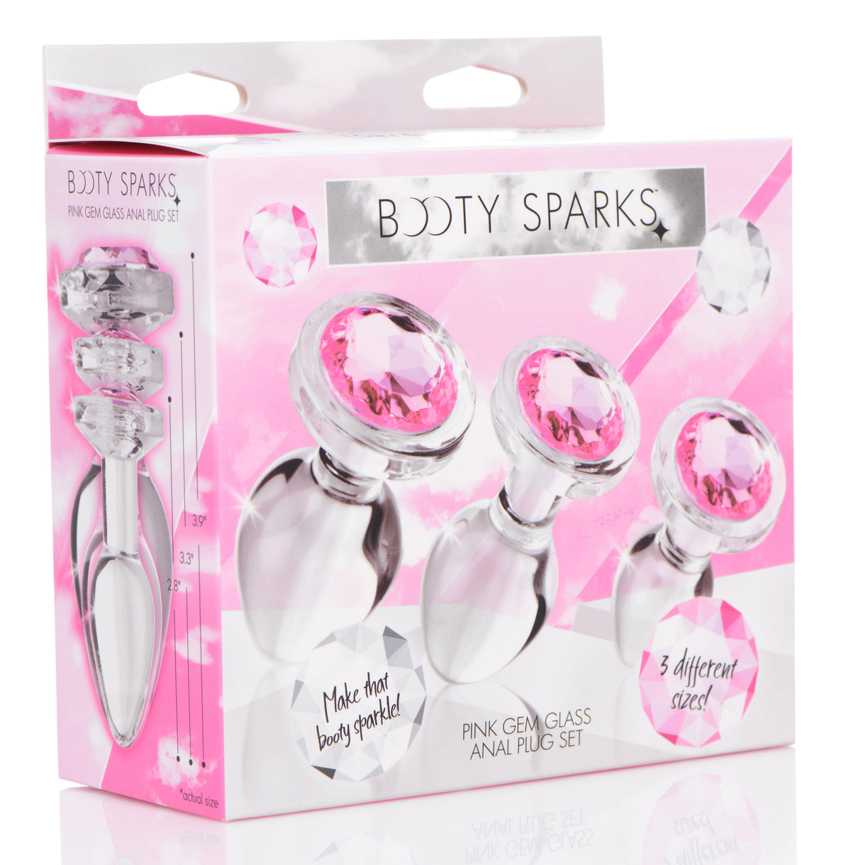 Gem Glass Anal Plug Set by XR Brands from LoveMart Co.