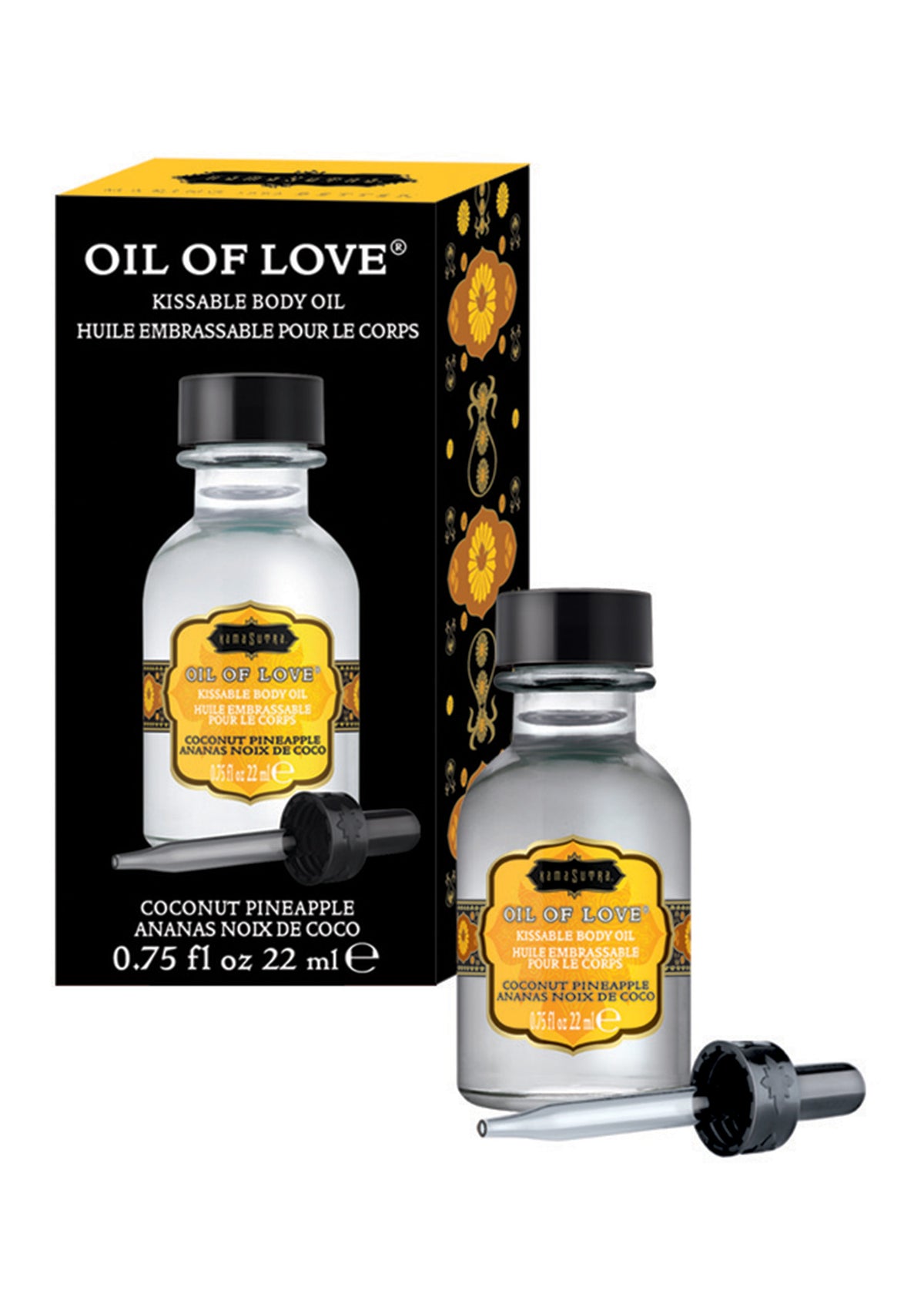 Oil of Love - Coconut Pineapple - 0.75 Fl. Oz. / 22 ml by Kama Sutra from LoveMart Co.