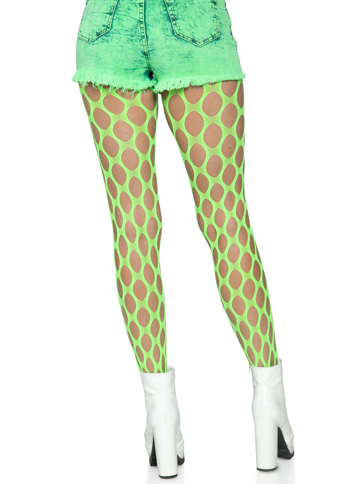 Jumbo Pothole Net Tights - Neon - One Size by Leg Avenue from LoveMart Co.