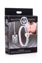 Cuffed Locking Bracelet and Key Necklace by XR Brands from LoveMart Co.