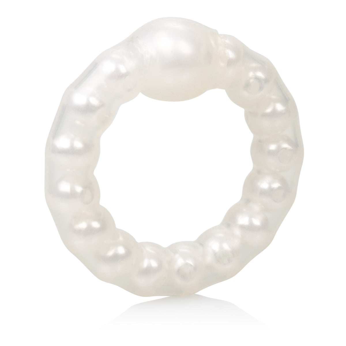 Pearl Beaded Prolong Rings - White by CalExotics from LoveMart Co.