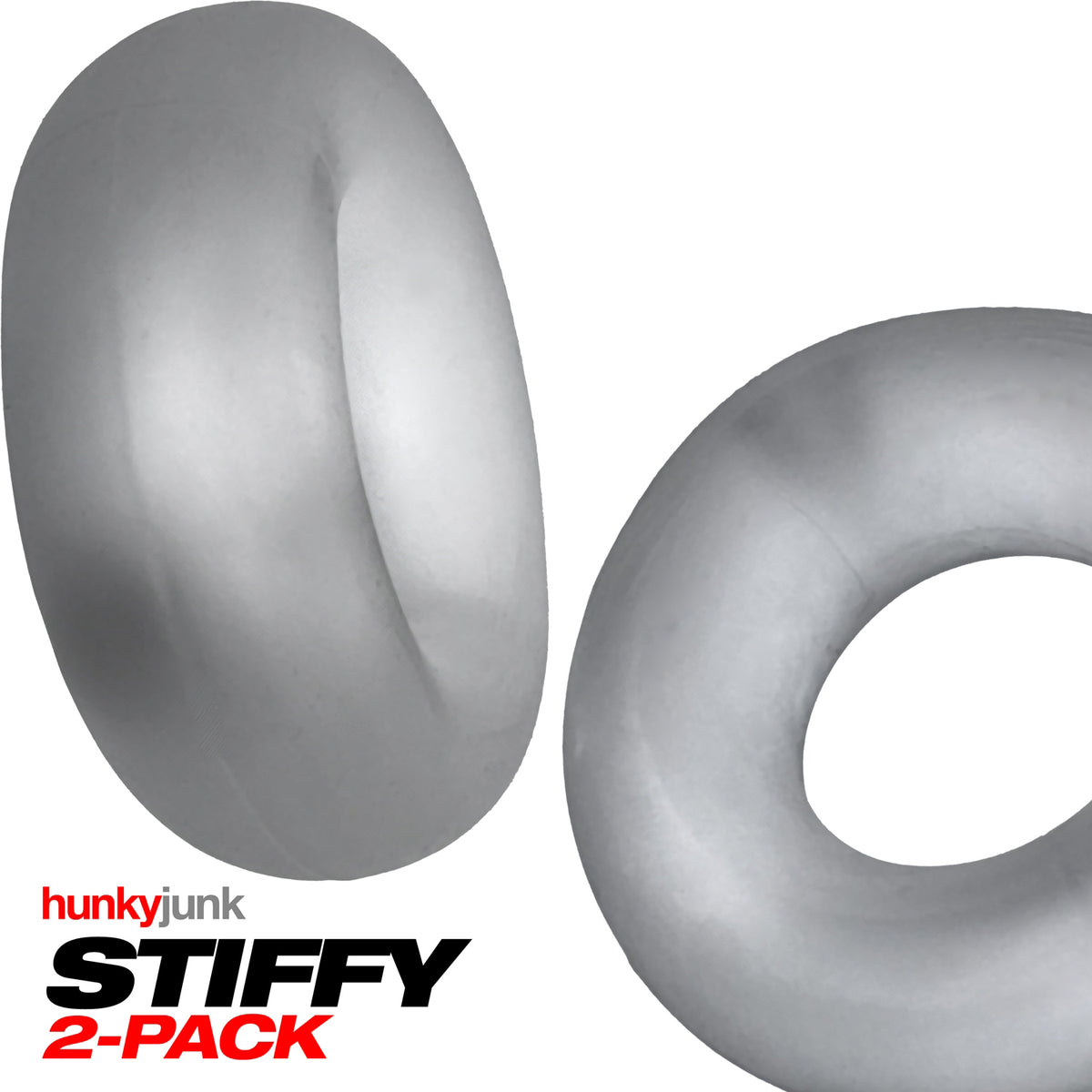 Stiffy 2-Pack Bulge-Rings - Ice by Oxballs from LoveMart Co.