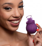 Inmi - Bloomgasm Wild Violet Licking Silicone Stimulator - Violet by XR Brands from LoveMart Co.