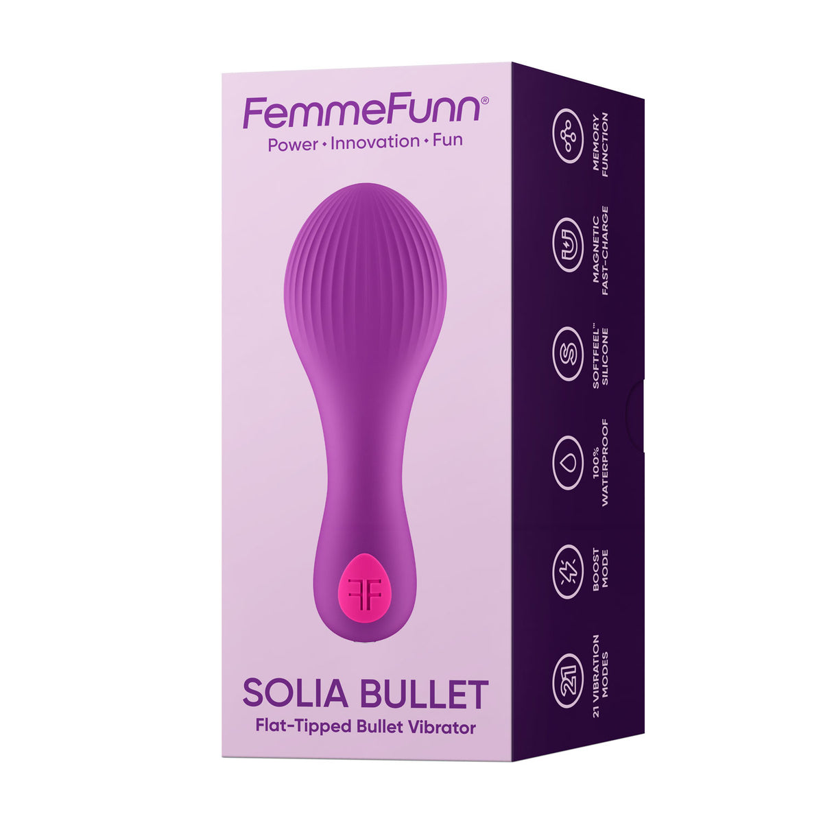 Solia Bullet Flat Tipped Vibrator by Femme Funn from LoveMart Co.